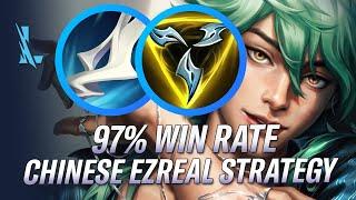 97% Win Rate Sovereign Ezreal! *NEW* Chinese way of playing Ezreal! IS THIS REALLY BETTER?! WildRift