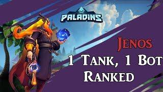 Рейтинговая игра - Дженос, 1 танк и бот в команде! | Paladins