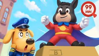 Dobie Wants to Be a Superman | Funny Stories for Kids | Police Cartoon | Sheriff Labrador