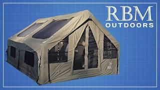 How BIG is the PANDA AIR LARGE KHAKI Luxury Inflatable Tent from RBM Outdoors