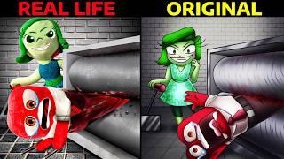 DISGUST's DREAM! INSIDE OUT - Real Life VS Original! Animations in Real Life (parody)