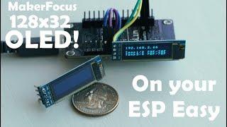 MakerFocus I2C OLED 128x32 on ESP Easy