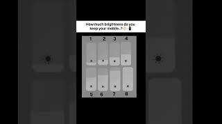 How much brightness do you keep your mobile ?  #iphone #brightnesses #tech