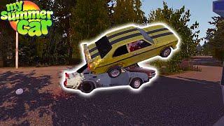 JANI MAKES RAMP FROM OTHER CAR -  My Summer Car Shots #1