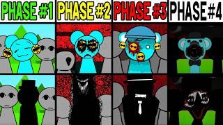 Phase 1 VS Phase 2 VS Phase 3 VS Phase 4 in Incredibox Sprunki!