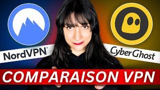 NordVPN vs CyberGhost VPN Comparaison 2025 | Quel est le meilleur VPN ?