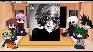 Anime Protagonists react to Ken Kaneki || 4/6 || Tokyo Ghoul