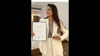 Anushka sen first award in south korea #anushkasen #viral#shorts#trending#video#2024shorts