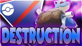 *ROLLOUT* Shadow Blastoise does DEVASTATING DAMAGE to the Great League!!