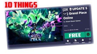 [FREE RELEASED??!?!] 10 THINGS THAT WILL POSSIBLY HAPPEN WHEN GPO IS FREE | Grand Piece Online