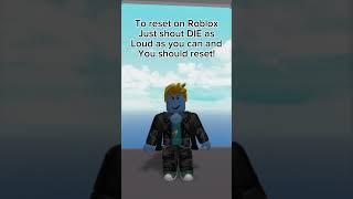 How to RESET on Roblox #roblox #tutorial #robloxtutorials