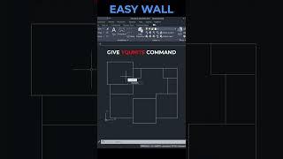 EASY WALL #autocadtutorial #autocadtips #yqarch