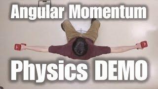 Physics Demo: Angular Momentum Conservation