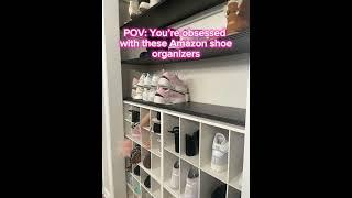 Shoe Organizer Magic: Transform Your Closet with Amazon Finds#shoeorganization