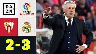 Ancelotti „jokert“ sich zum Sieg im Spitzenspiel: Sevilla - Real Madrid 2:3 | LaLiga | DAZN