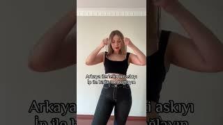 Halter yaka üstlerde sütyen askılarınız görünüyorsa ️ #shorts #shortsvideo