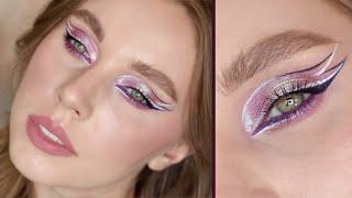 Макияж пошагово | Charlotte Tilbury Pop Shot Ultra Violet, Clionadh Adornment, Clionadh Kaleidoscope