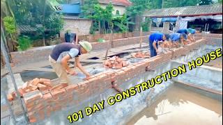 Completed 101 days 6 skilled workers Build The Perfect Beautiful House