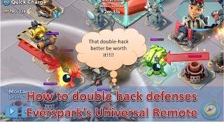 Hero Tip: How to double hack defenses in Operations | Captain Everspark Universal Remote /Boom Beach