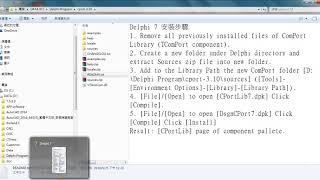 Delphi 7 Install CPort