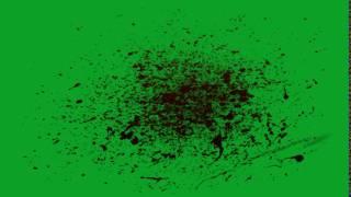 Blood Splatter 03 Green Screen Chroma Key Effects