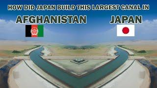 How did Japan build this large water transfer canal in Afghanistan?