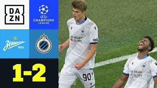 90+3! Youngster De Ketelaere mit gutem Riecher: Zenit - Brügge 1:2 | UEFA Champions League | DAZN