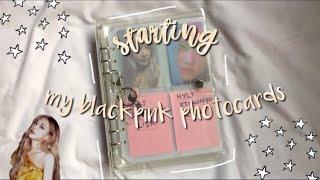 starting my blackpink photocards collection + setting up my mini binder with me! 