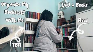 Reorganize My Messy Bookshelves With Me! Bookshelf Organization & Tour| Organize My New Book Shelves