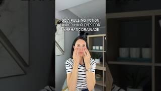 Lymphatic Drainage Pulsing Massage For Under Your Eyes #facialmassage #facialyoga #faceyogaexpert