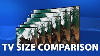 TV Size Comparison - 43 vs 50 vs 55 vs 65 vs 75 vs 85 Inch