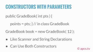 Lecture 54 - Initializing Objects using Constructor Methods