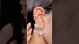 DIY Ear Cuffs No piercing needed #earcuff #earrings #diyjewelry #diyaccessories #diycrafts