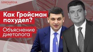 диетолог Людмила Гончарова пояснила, как Гройсман сбросил вес