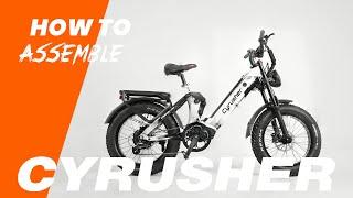 2024 New Step-through Electric Bike Kommoda Pro Assembly Guide | Cyrusher Bikes