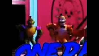 glam freddy and monty are dancing macarena./Фредди и Монти танцуют макарену.