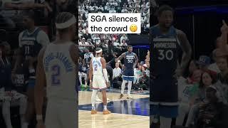 The crowd chanted 'free throw merchant' at Shai 