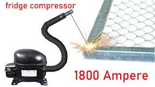 I turn fridge compressor into a welding machine new technology