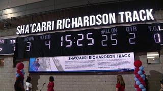 Dallas ISD unveils Sha'Carri Richardson Track at John Kincaide Stadium