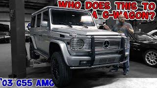 Dangerous Mods on this '03 G55 AMG G-Wagon! CAR WIZARD shocked at the level of stupidity