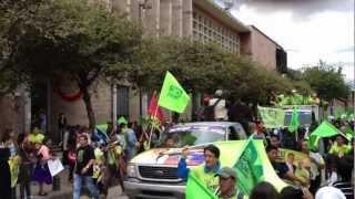 Rafael Correa,cierre de campana en Cuenca