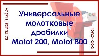 Дробилка молотковая Molot-200/800