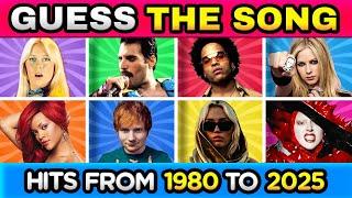 GUESS THE SONG: Hits from 1980 to 2025 | Music Quiz Challenge