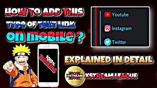 links with custom name in embed | links in embed | XSTREAM LEAGUE |#tutorial