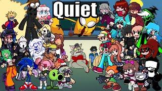 Quiet but Every Turn a Different Character Sings  (FNF Quiet but Everyone Sings It)