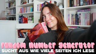 random number generator lesechallenge! | spoilerfreier lesevlog 