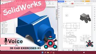 SolidWorks | 3D CAD EXERCISES 83 | StudyCadCam | Solution Tutorial |