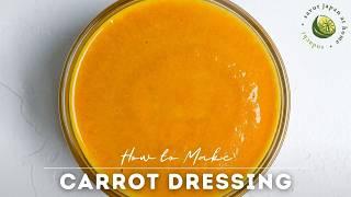 Silky Smooth Japanese Style Carrot Dressing