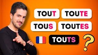 ️  TOUT TOUS TOUTE TOUTES TOUTS | объяснение, произношение, примеры и викторина 