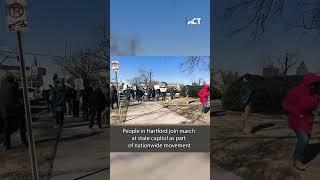Connecticut protestors participate in nationwide "50501" event